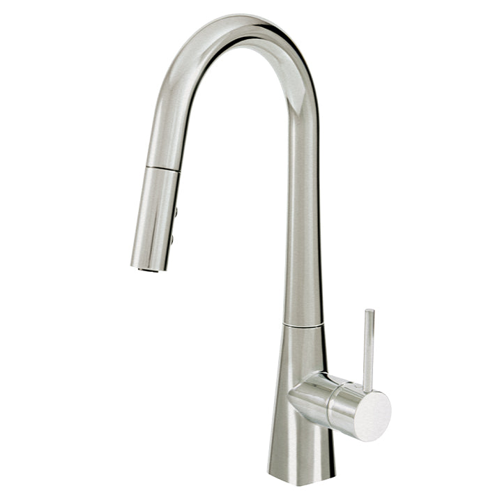 AQUABRASS 7145N BAGUETTE PULL-OUT SPRAY KITCHEN FAUCET
