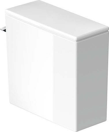 DURAVIT DuraStyle Tank for Single Flush 1.28g Two Piece Toilet, Left Hand Lever, White 09352000U3