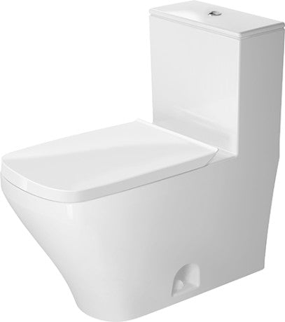 DURAVIT DuraStyle One-Piece Toilet Kit White with HygieneGlaze, Dual Flush, 1.32, 0.92 GPF, Top Button Flush D4055820
