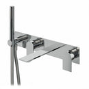 AQUABRASS 92N04 ALPHA WALLMOUNT TUB FILLER WITH HANDSHOWER - TRIM ONLY