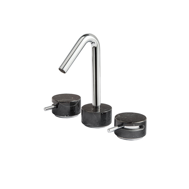 AQUABRASS CL16NM MARMO WIDESPREAD  LAVATORY FAUCET   - BLACK