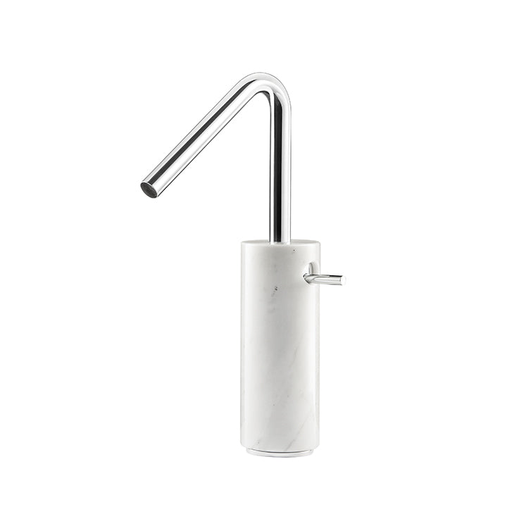 AQUABRASS CL20BC MARMO TALL SINGLE-HOLE LAV FAUCET-WHITE