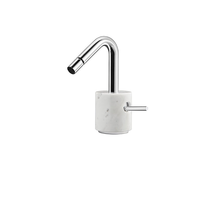 AQUABRASS CL24BC MARMO SINGLE HOLE BIDET FAUCET - WHITE