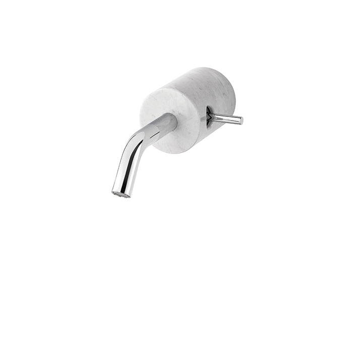 AQUABRASS CL28BC MARMO WALLMOUNT LAV FAUCET -WHITE