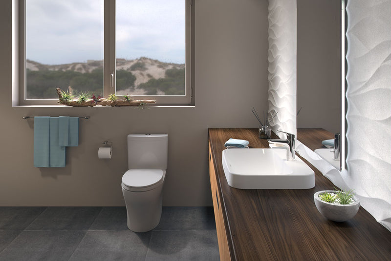 TOTO MS446124CEMFGN AQUIA® IV TWO-PIECES TOILET - 1.28 GPF & 0.9 GPF, UNIVERSAL HEIGHT - WASHLET+ CONNECTION