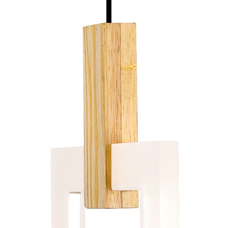 CWI Lighting 1214P48-6-236-A-RC ANELLO LED ISLAND/POOL TABLE CHANDELIER WITH WHITE OAK FINISH