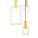 CWI Lighting 1214P48-6-236-A-RC ANELLO LED ISLAND/POOL TABLE CHANDELIER WITH WHITE OAK FINISH