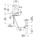 DURAVIT C.1 Single Lever Washbasin Faucet Chrome C11010001U10