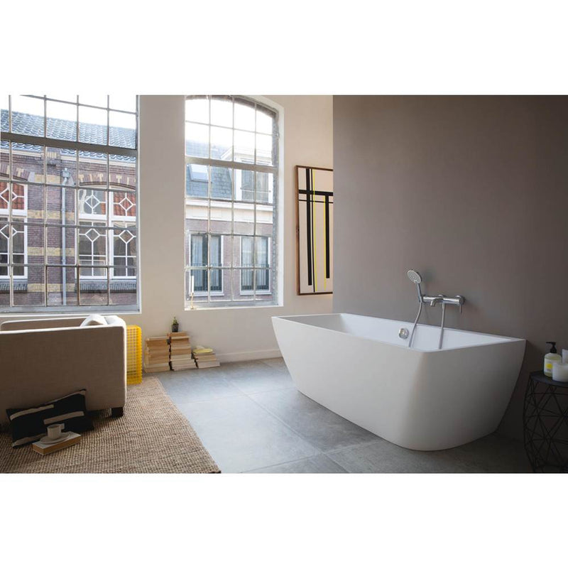 DURAVIT DuraSquare Back-to-Wall Bathtub White 700429000000090