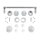 DURAVIT Hinge Set for Seat and Cover without Soft Closure, Stainless Steel 0061831000