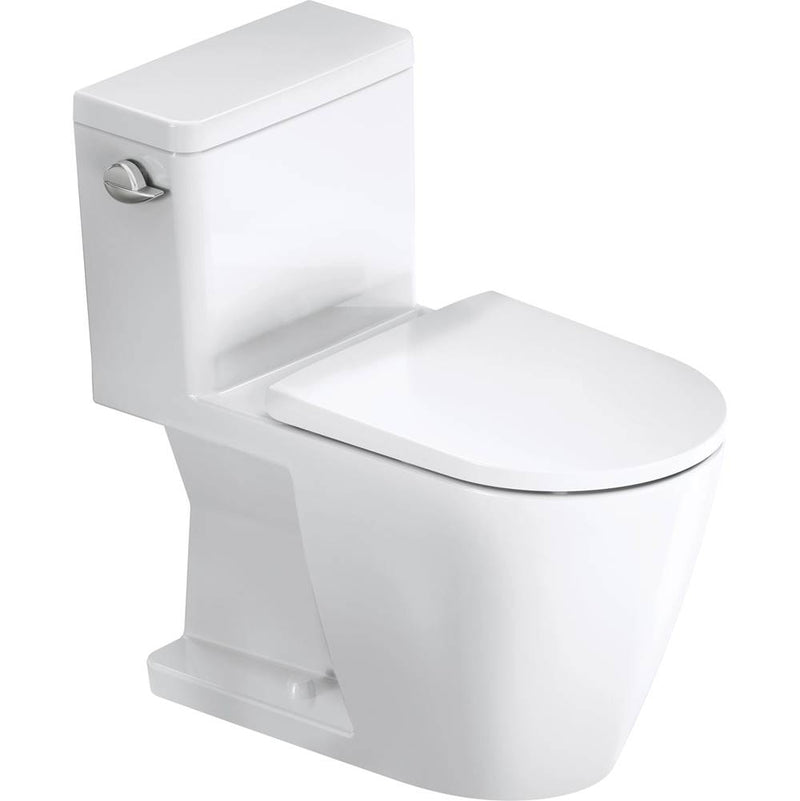 DURAVIT D-Neo One-Piece Toilet White, Left Hand Lever 20080100U3