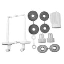 DURAVIT Hinges (Pair) for Seat and Cover Duraplus 006630, Plastic, White 0061130000