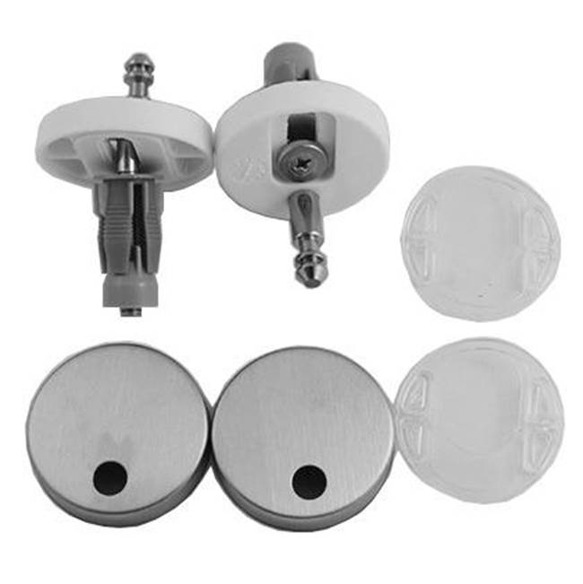 DURAVIT Hinge Set for Seat and Cover with Soft Closure, Stainless Steel 0061621000