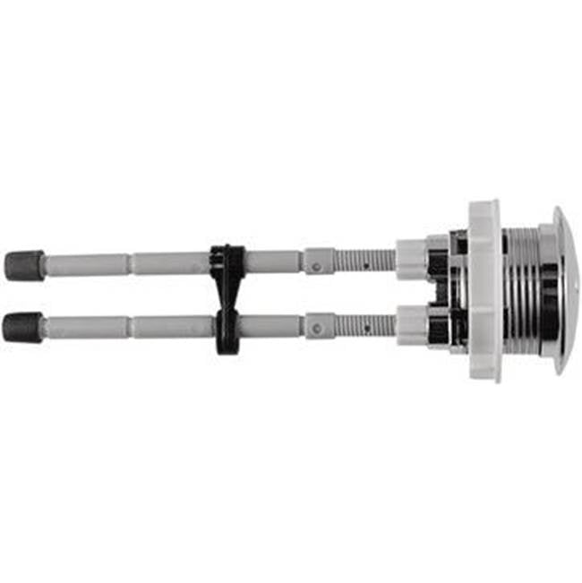 DURAVIT Push Button Dual Flush for Flush Valve 0074139400, Chrome 0075781000
