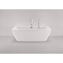 DURAVIT DuraSquare Back-to-Wall Bathtub White 700429000000090