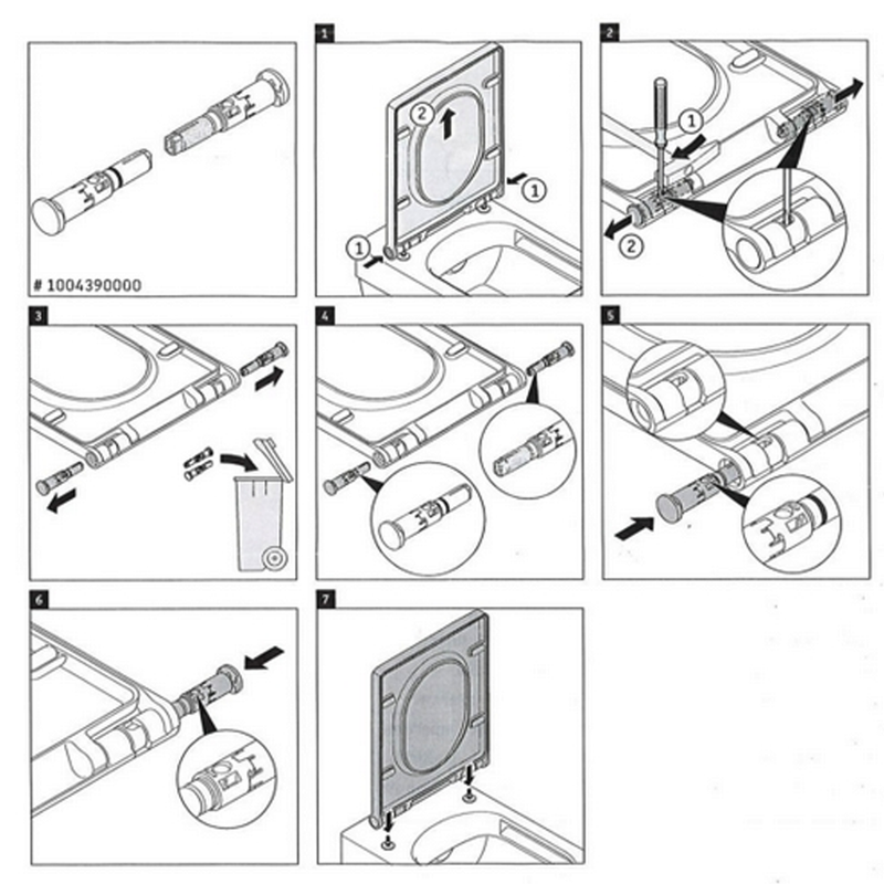 DURAVIT Damper Set for Seat and Cover 1004390000