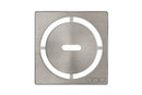 SCHLUTER KERDI-DRAIN SQUARE GRATE KIT 4"  STAINLESS STEEL PURE