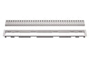 SCHLUTER KERDI-LINE 3/4" FRAME PERFORATED GRATE BRASHED STAINLESS STEEL KIT