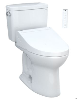 TOTO MW7763084CSFG DRAKE® WASHLET®+ C5 TWO-PIECE TOILET - 1.6 GPF - UNIVERSAL HEIGHT