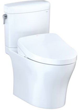 TOTO MW4363046CEMFGN AQUIA® IV CUBE - WASHLET®+ S500E TWO-PIECE TOILET - 1.28 GPF & 0.9 GPF