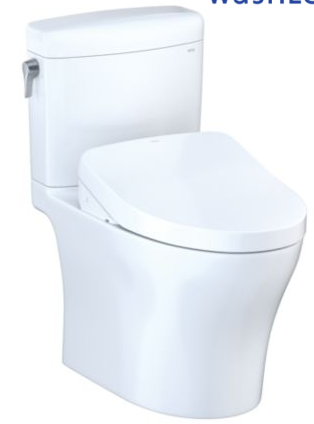 TOTO MW4363056CEMFGN AQUIA® IV CUBE - WASHLET®+ S550E TWO-PIECE TOILET - 1.28 GPF & 0.9 GPF