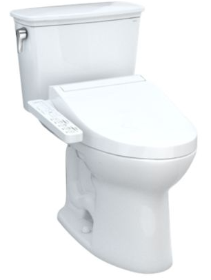 TOTO MW7863074CEFG DRAKE® TRANSITIONAL WASHLET®+ C2 TWO-PIECE TOILET - 1.28 GPF - UNIVERSAL HEIGHT