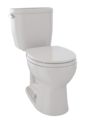 TOTO CST243EF ENTRADA™ CLOSE COUPLED ROUND TOILET 1.28GPF