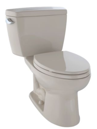 TOTO CST744E(R)N ECO DRAKE® TRANSITIONAL TWO-PIECE TOILET, 1.28 GPF, ELONGATED BOWL