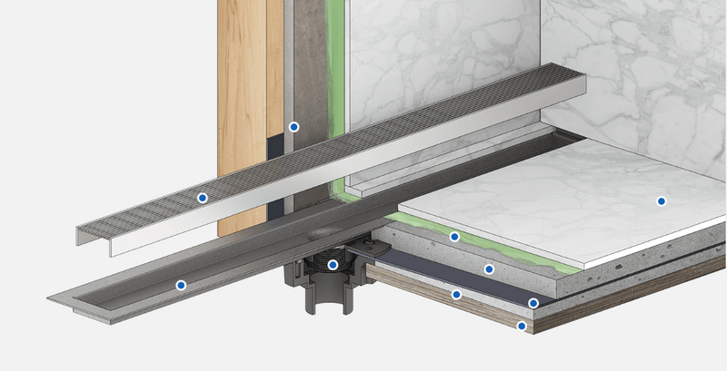 Infinity Drain FCBTIF65 Tile Insert Frame