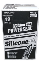 PROLINE 104 GENERAL PURPOSE 100% SILICONE SEALANT 300ML ALUMINUM