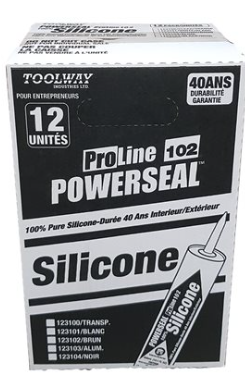 PROLINE 104 GENERAL PURPOSE 100% SILICONE SEALANT 300ML ALUMINUM