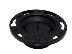 ABS FLOOR FLANGE ADJ. WITH TEST PLATE 4 X 3