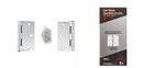 2PC DOOR HINGE 3IN X 3IN X 2MM SQUARE CORNER BRUSHED STAINLESS STEEL