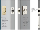 EMTEK Standard Pocket Door Lock