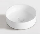 GT473 Ceramic round vessel sink - Matte White