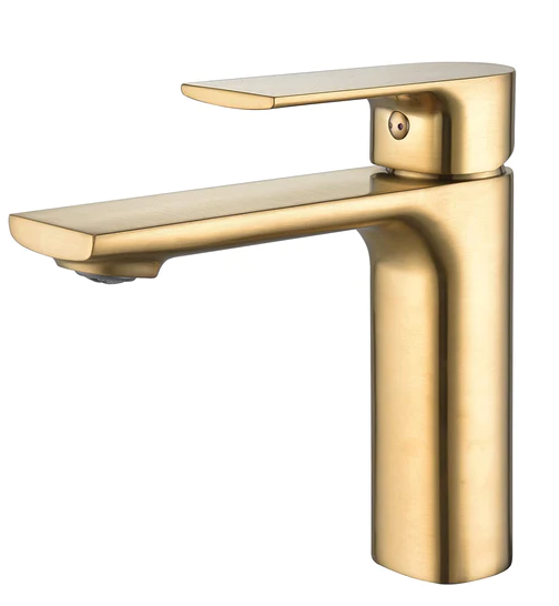 GT11127 TIMELYSS Single Hole Bathroom Faucet  Brushed Gold