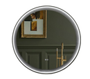 ROUNDY Singtered Stone Bathroom LED Vanity Mirror (Black Blackground) - LEDBMF624BSS