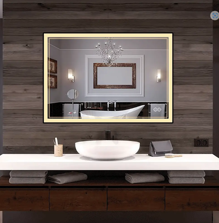 INFINITY SP Front-lit Framed Bathroom LED Vanity Mirror - GT-LEDBMF217