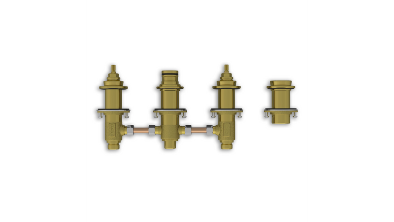 TOTO TBMV2 FOUR-HOLE ROMAN TUB FILLER ROUGH-IN