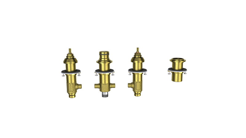TOTO TBMV FOUR-HOLE ROMAN TUB FILLER ROUGH-IN