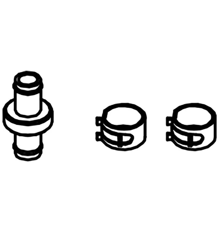 TOTO THP3435 Hose Joint and Hose Clip x2