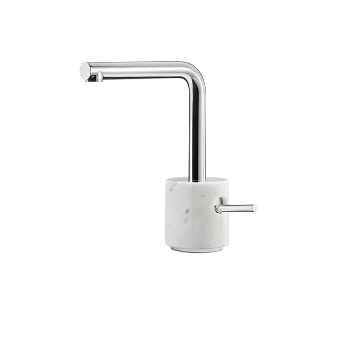 AQUABRASS UR14BC MARMO-URBAN SINGLE HOLE LAV FAUCET-WHITE