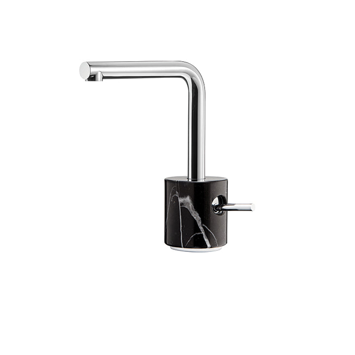 AQUABRASS UR14NM MARMO-URBAN SINGLE HOLE LAV FAUCET-BLACK