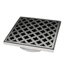 Infinity 4in x 4in Strainer with Moor Pattern Decorative Plate and 2in Throat