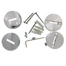 DURAVIT Wall Mounting Set for Metal Console Happy D.2, Incl. Caps, Chrome 1004421000