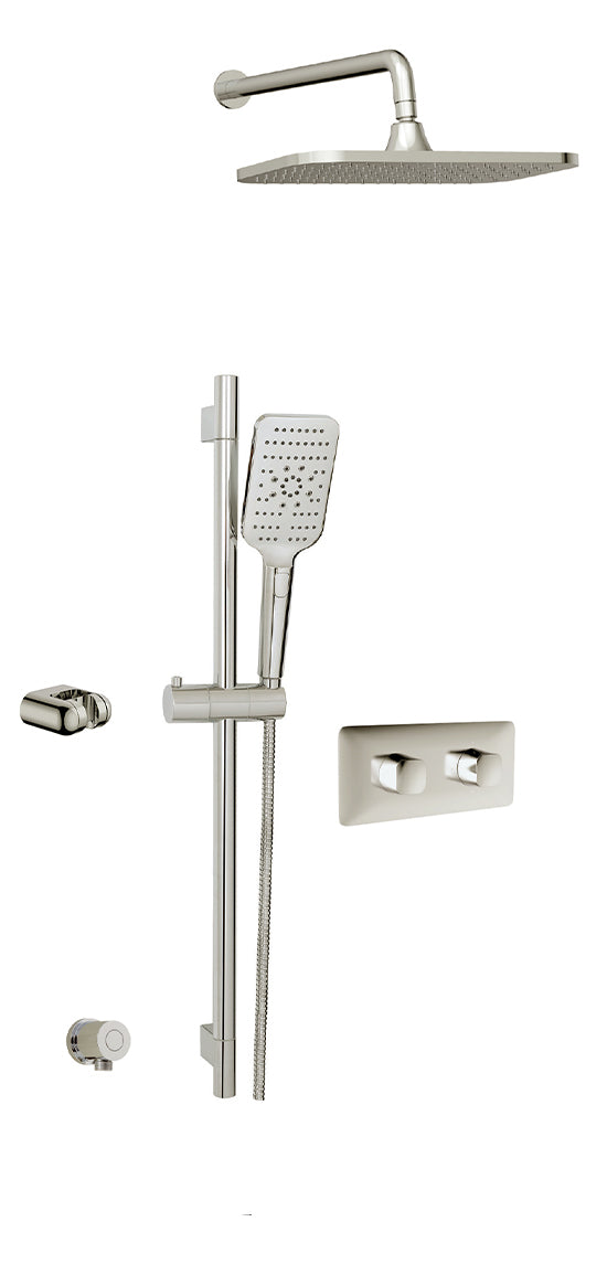 AQUABRASS INABOX01G SHOWER FAUCET - 2 WAY NON SHARED -T12123 VALVE REQUIRED
