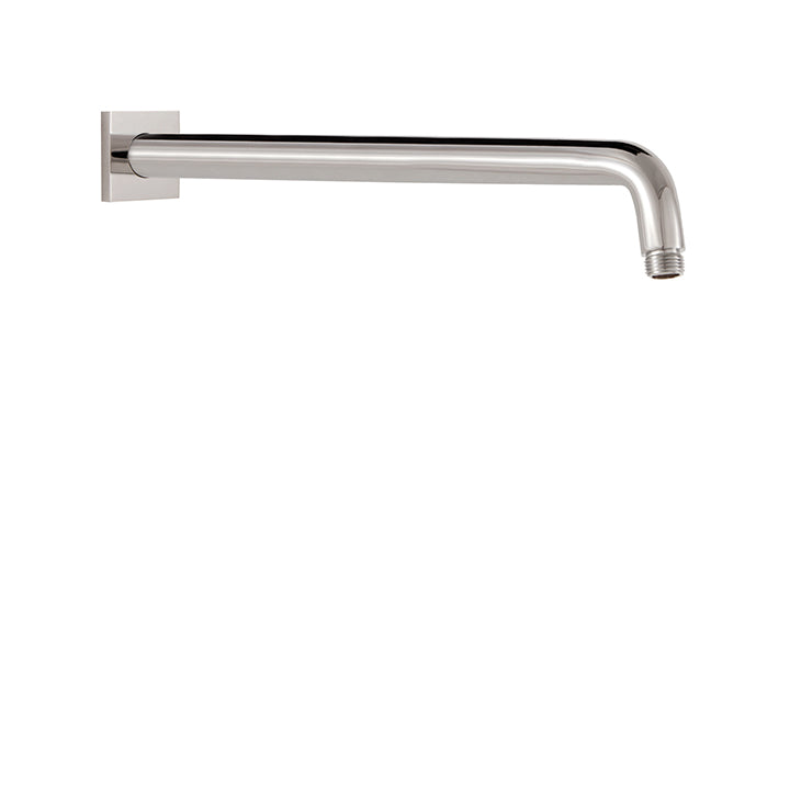 AQUABRASS M8206 ROUND SHOWER ARM & SQUARE FLANGE 18 inch