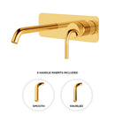 AQUABRASS MB229 WALLMOUNT LAV. FAUCET - TRIM ONLY