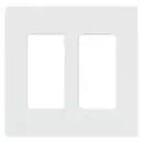 2 Gang Decorator/Rocker Wallplate, Gloss, White (1-Pack)