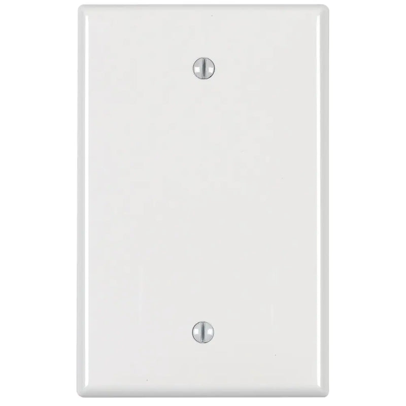 1-Gang Midway Nylon Blank wall plate, in White